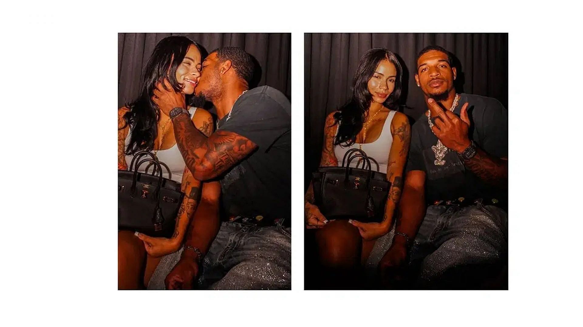 Ja'Marr Chase shared romantic pictures with a mystery woman/@lahjay10_